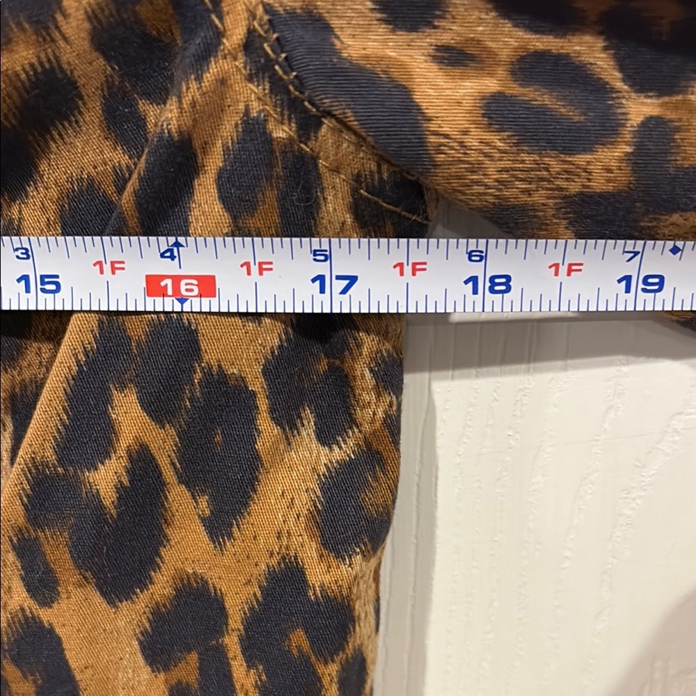 NEW! Style & Co. Leopard Print Jean Jacket in Brown and Black - Picture 5 of 8